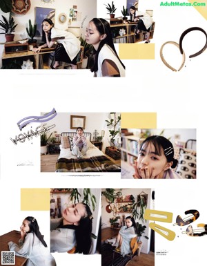 A woman sitting at a table with a bunch of jewelry on it.