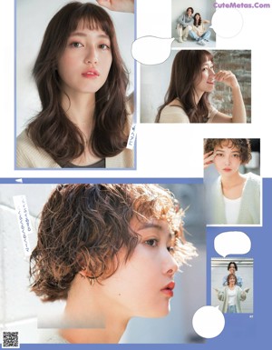 A magazine with a picture of a girl smiling.